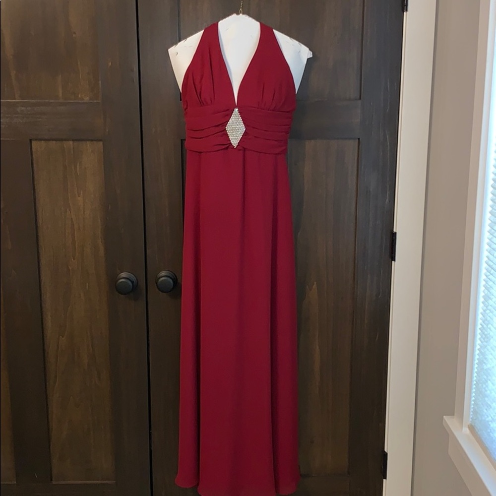 Red gown